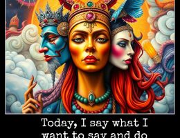 Psychic May 17 Today, I say what I want to say and do what I want to do.
