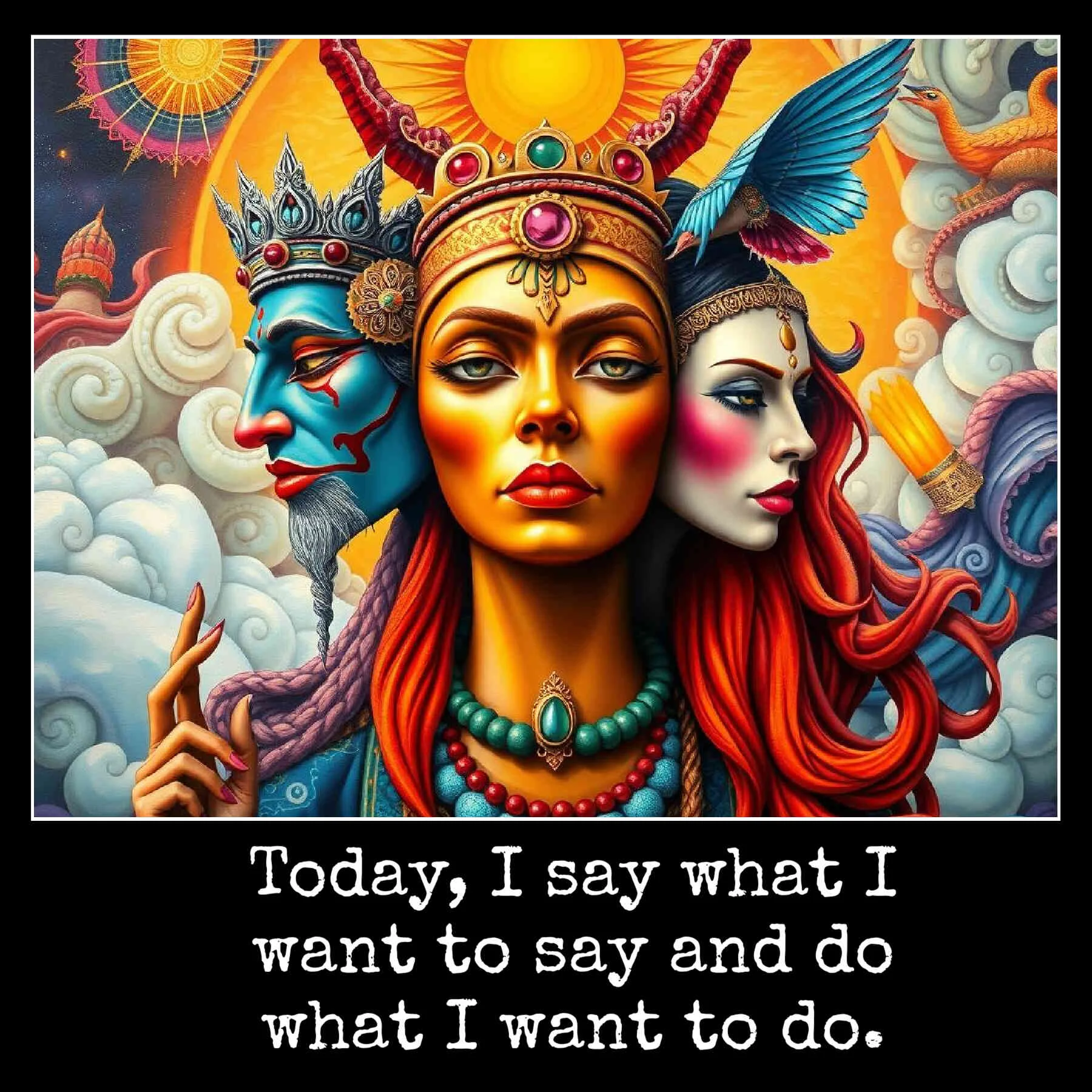 Psychic May 17 Today, I say what I want to say and do what I want to do.