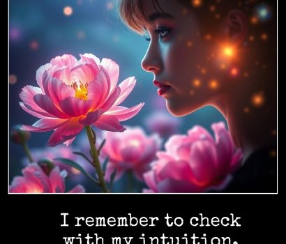 June 1 I remember to check with my intuition.