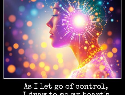 June 3 As I let go of control, I draw to me my heart´s desires.