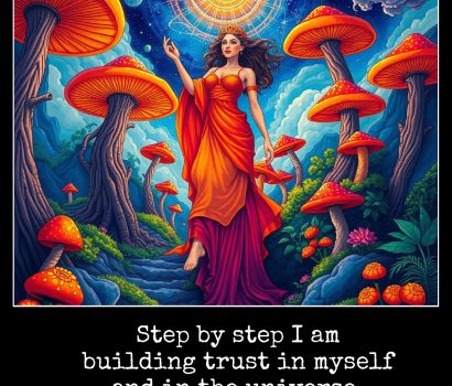 Step by step I am building trust in myself and in the universe.
