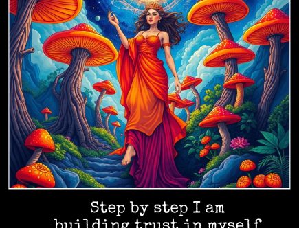 Step by step I am building trust in myself and in the universe.