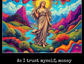 As I trust myself, money comes to me easily.