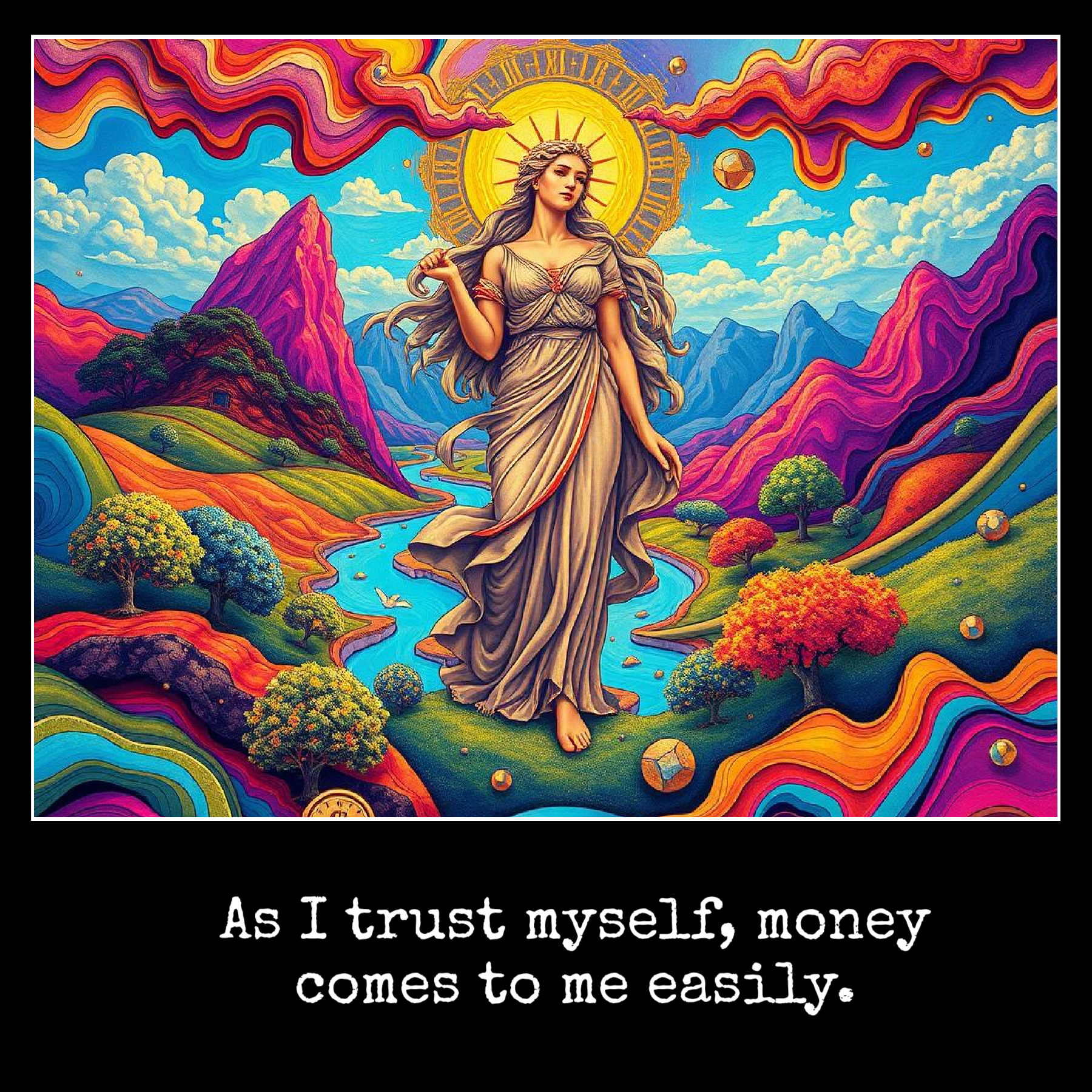 As I trust myself, money comes to me easily.