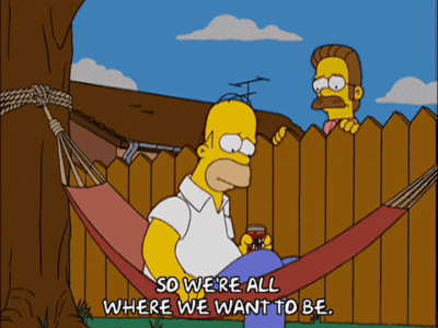 homer simpson hammock gif