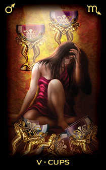 five of cups