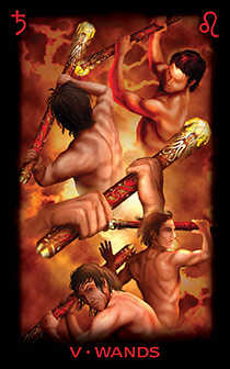 five of wands